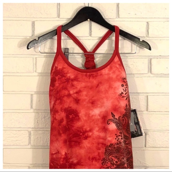 NWT ATHLETA | Yoga Pavitra Tie Dye Racerback Tank - Picture 4 of 7